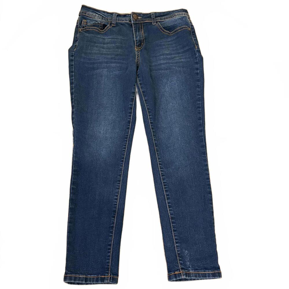 Honey & Bristle Dark Wash Jeans Women's 8P Denim Stretch Comfort Straight